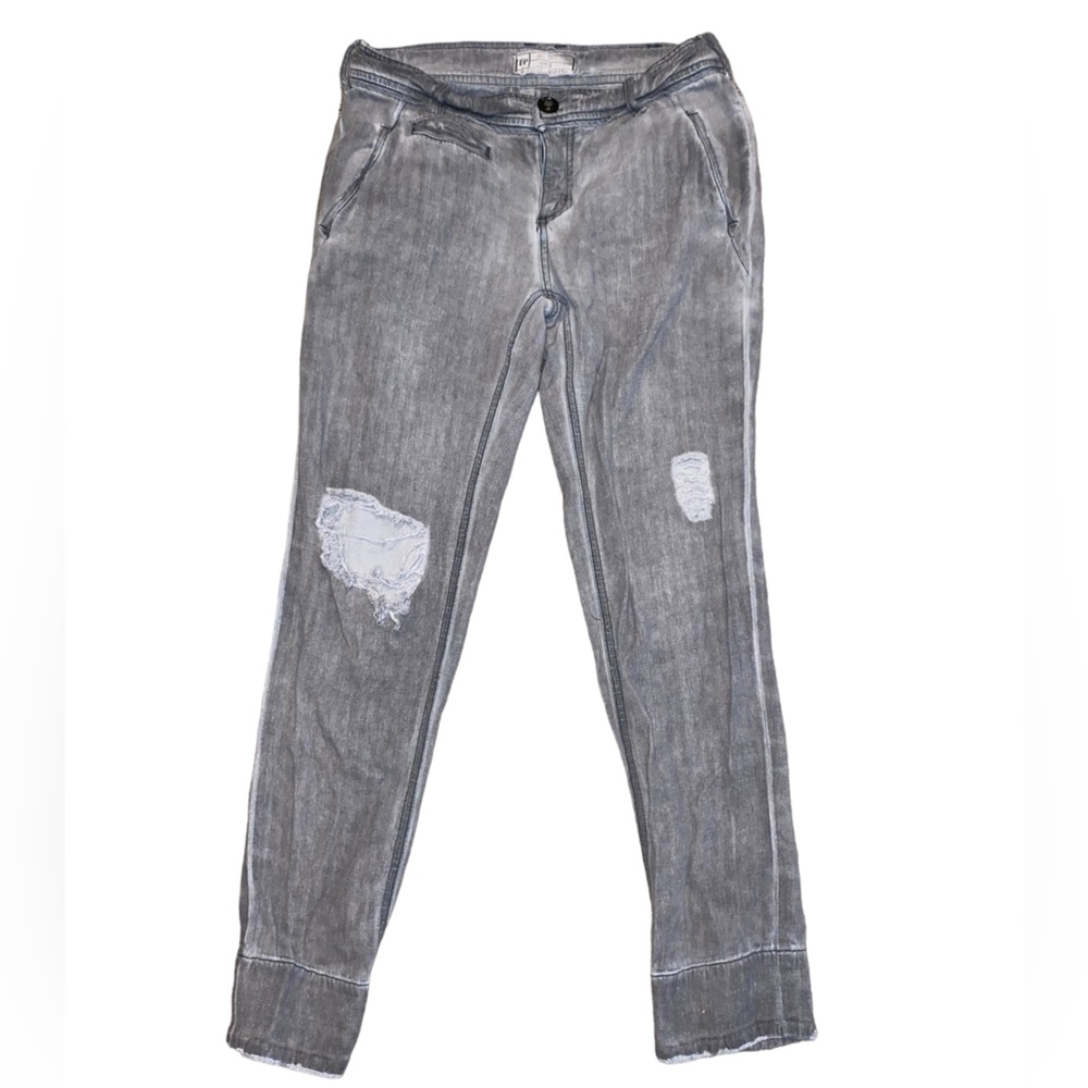Free People Soft Denim Distressed Boyfriend Jeans size 0 NWOT